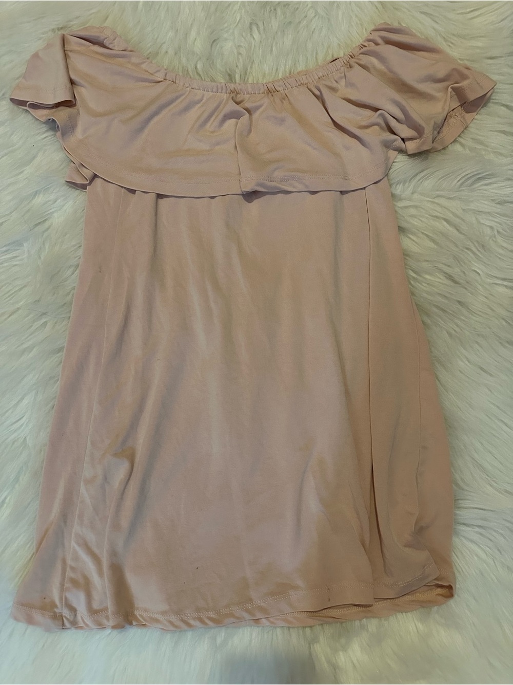Off-Shoulder Blush Pink Women’s Dress Size S
